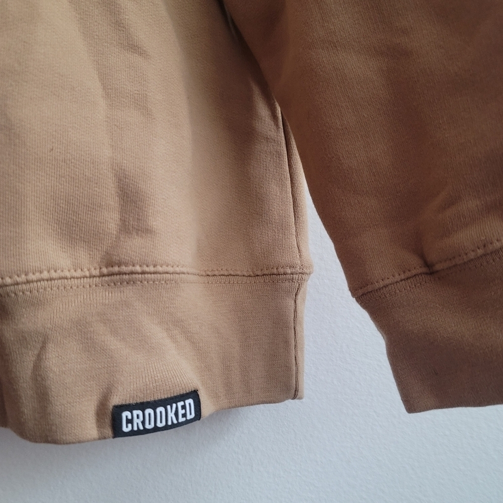 Crooked 3XL Tan Katie Porter's White Board Energy Crewneck Pullover Sweatshirt - Picture 5 of 6